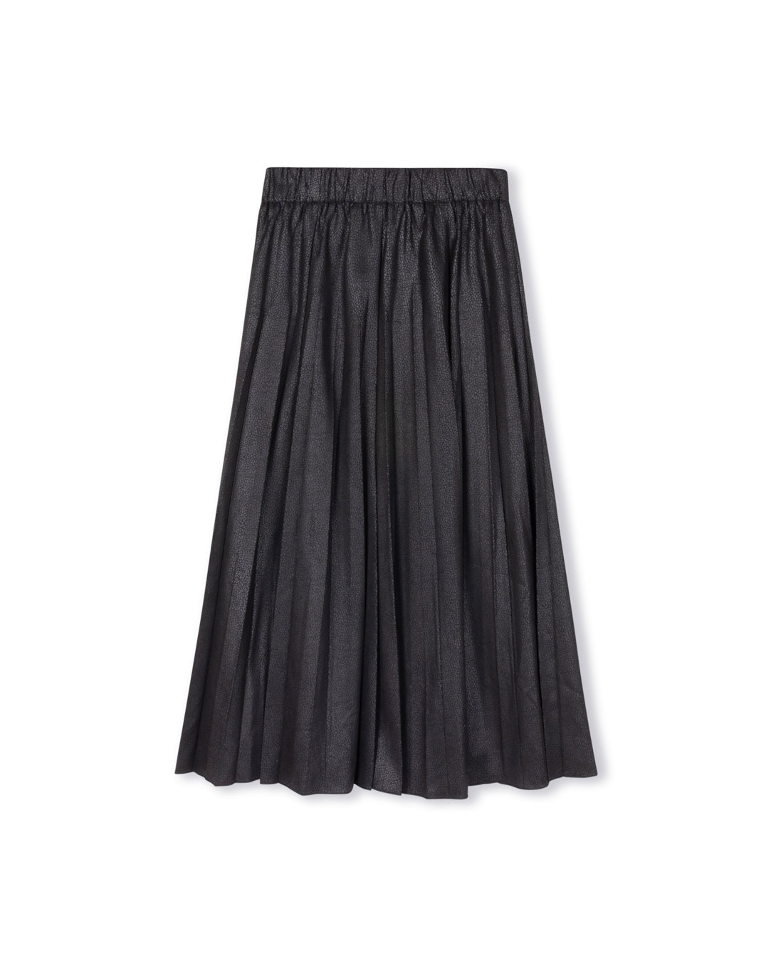 FILLY-LEATHER-SUEDE-PLEAT-MAXI-SKIRT