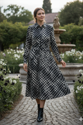CHECKERED SHIRT DRESS