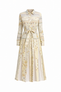 GOLDEN MEADOW PLEATED DRESS