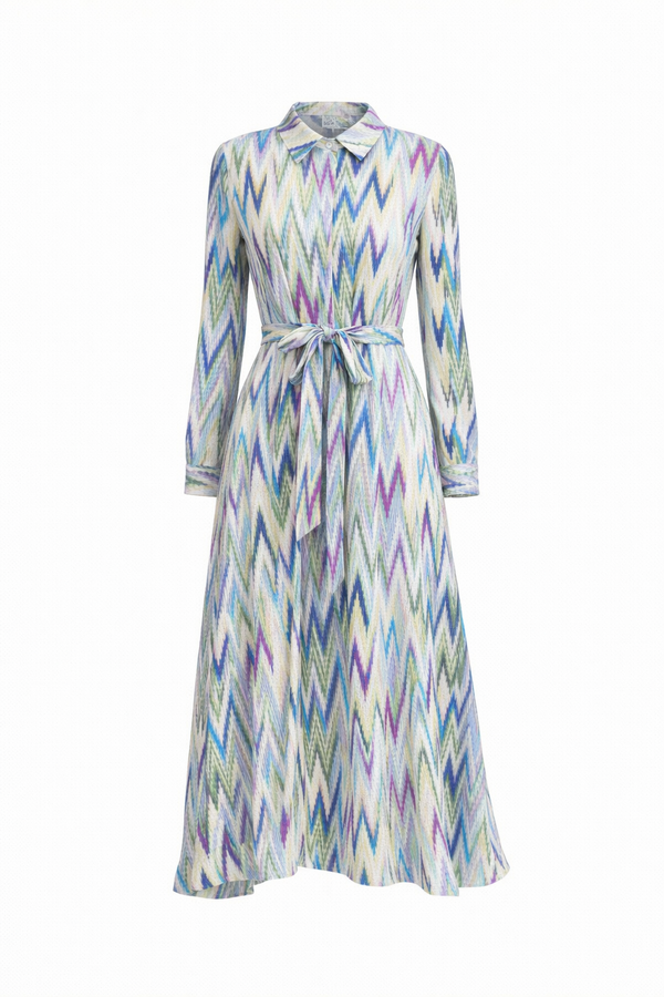 RADIANT MOSAIC MIDI DRESS
