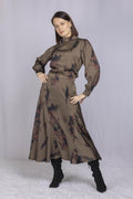 IVE 26746 matching satin print skirt
