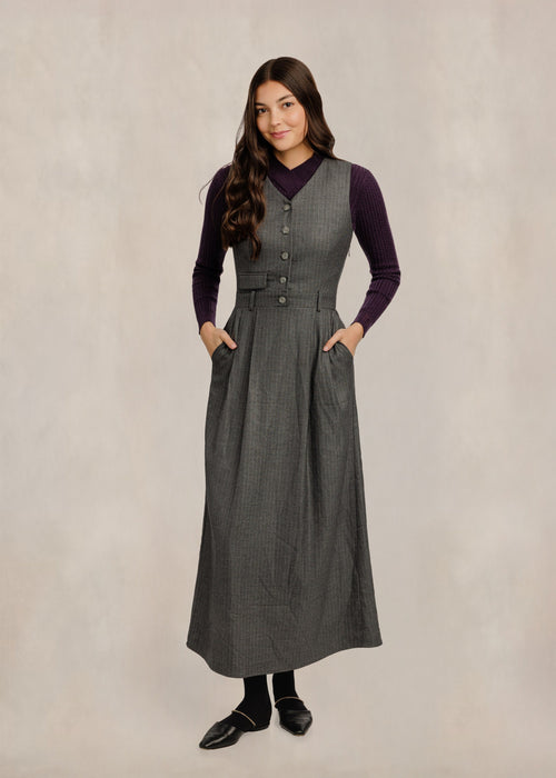 LUE RVW617T-B mulberry mock neck