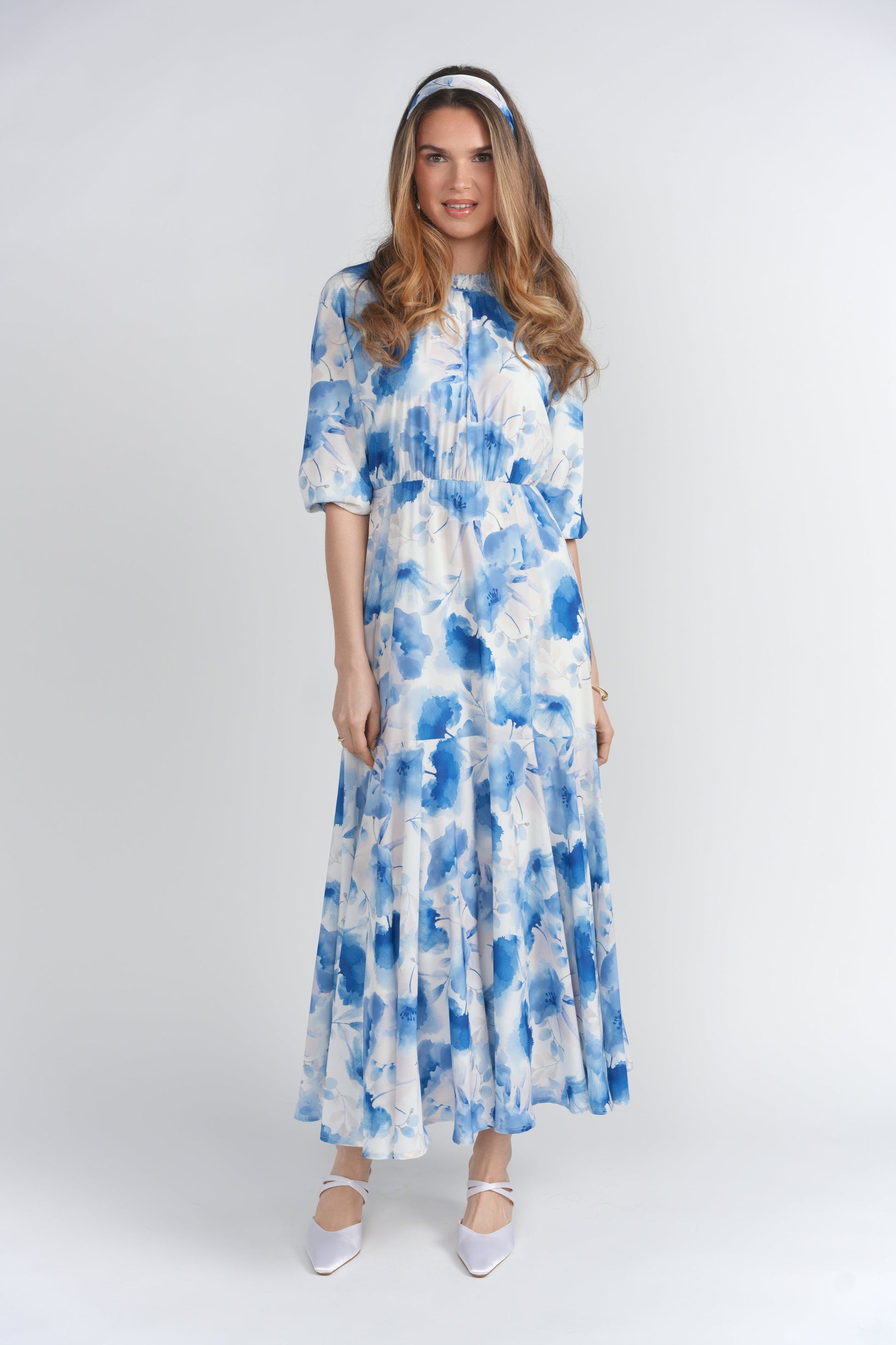 FLORIA MAXI WITH ELASTIC WAIST