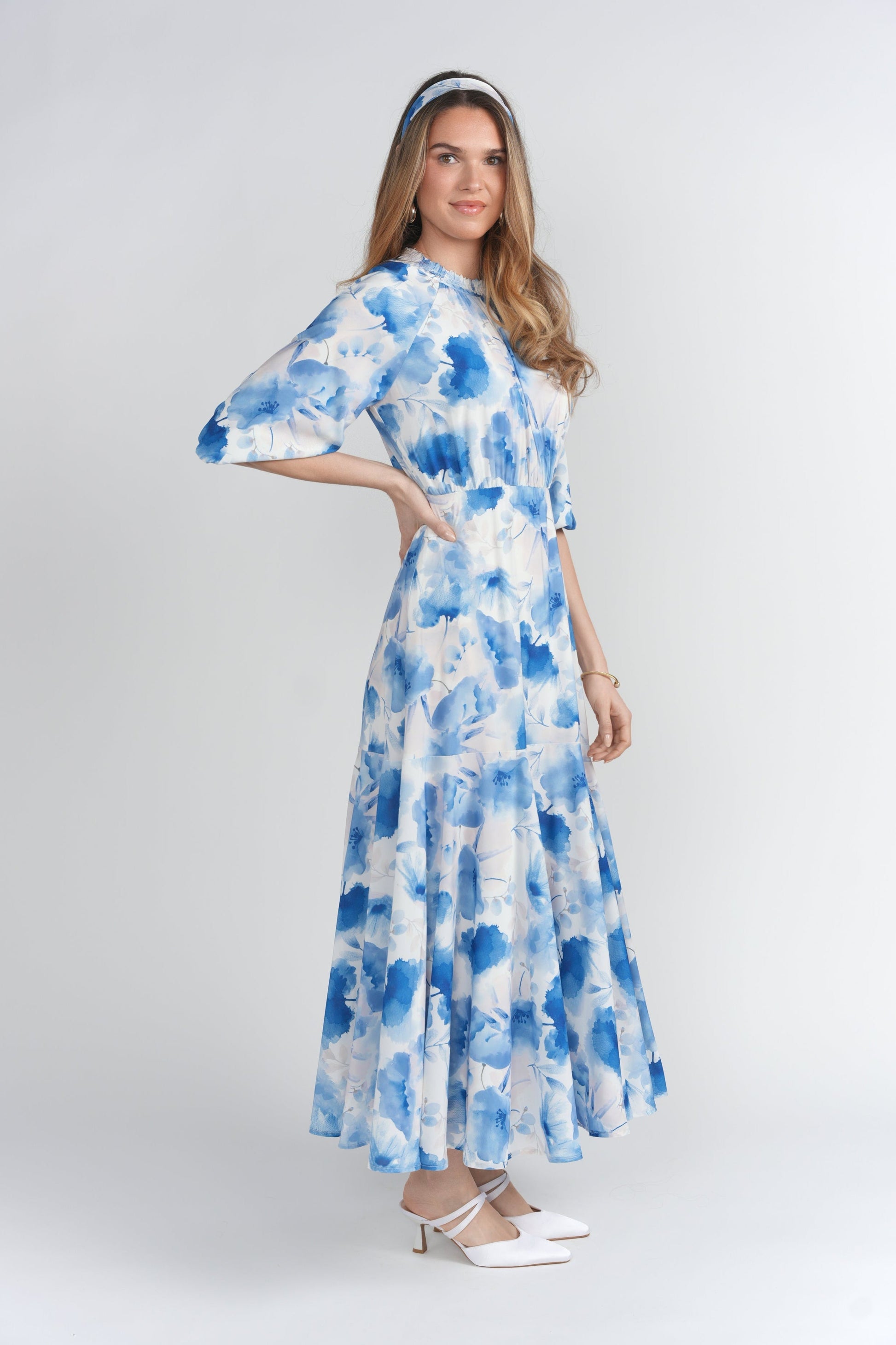 FLORIA MAXI WITH ELASTIC WAIST