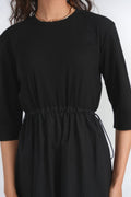 VALINA TOGGLE PULL STRING MAXI DRESS