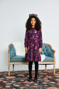VIOLET PRINT DRESS