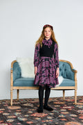 SQUARE DESIGN KNIT UPPER DRESS