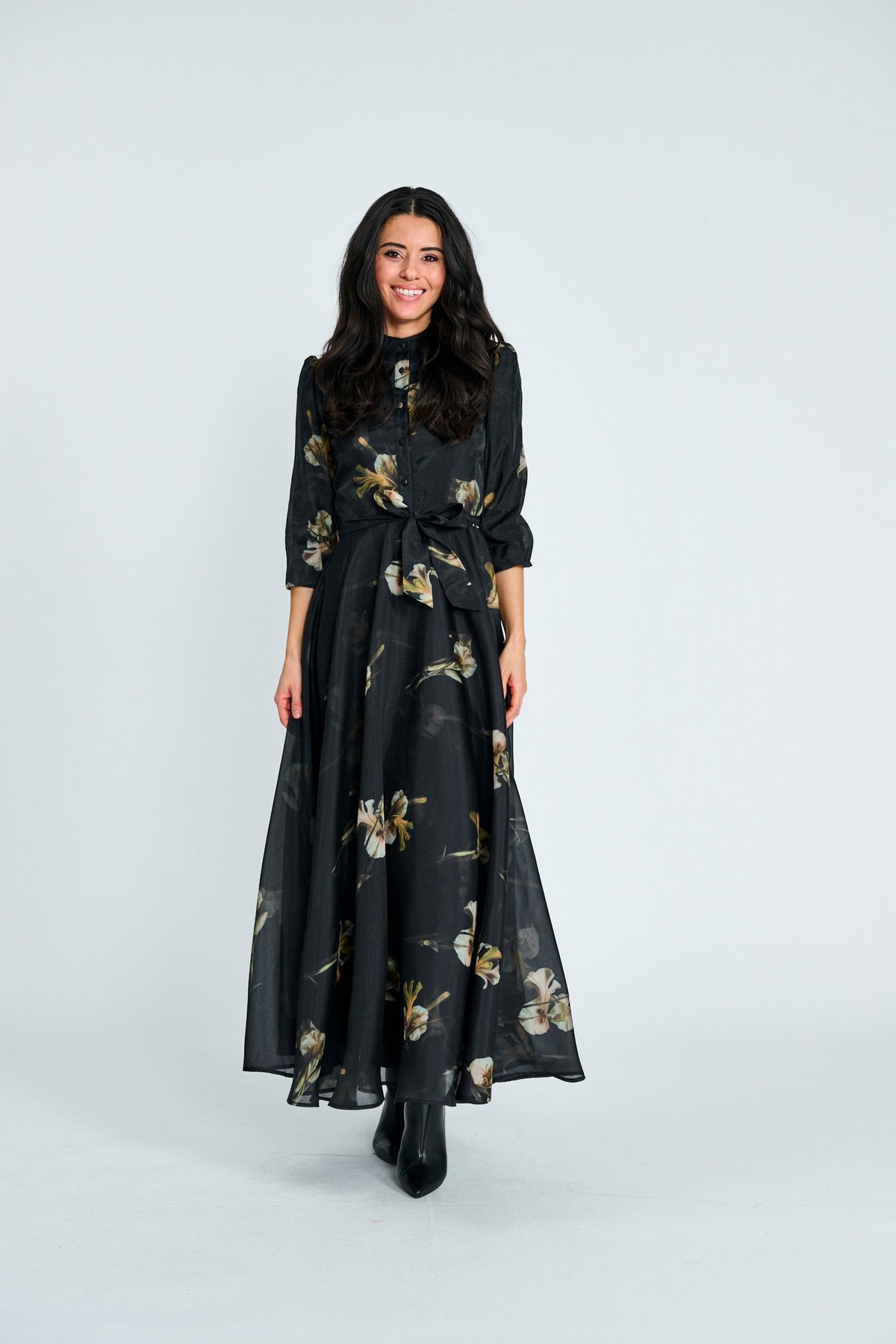 MIZ 335710 Organza Printed Gown