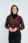 MIZ 445081 Crochet Knit Cardigan