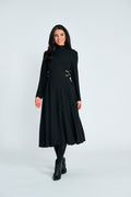 ZIP DETAIL MIDI DRESS