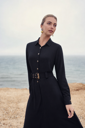 Pashmina Belted Maxi 2.0 Black