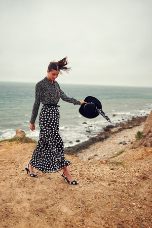 Pashmina Polka Dot Combo Maxi