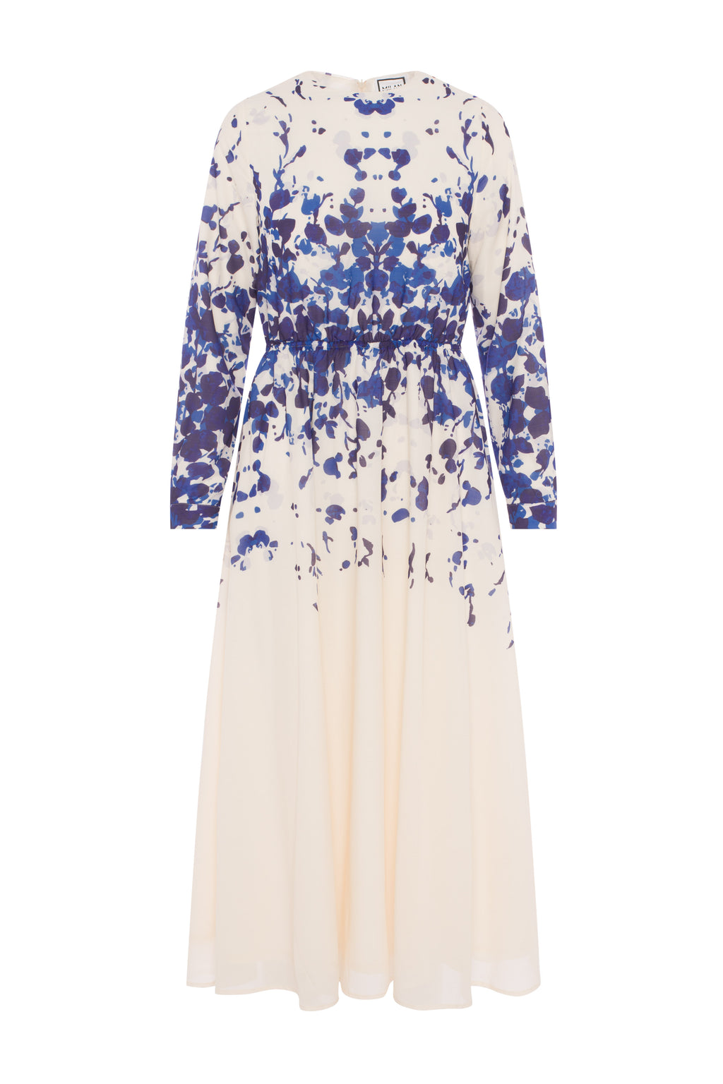 Ladies Midi Waisted Floral Dress