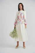 Ladies Cotton Midi Printed Dress