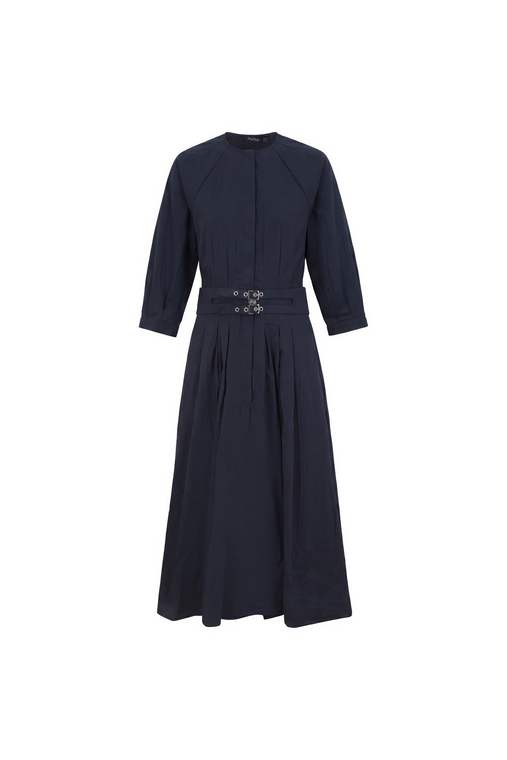 Ladies Midi Double Belt Dress