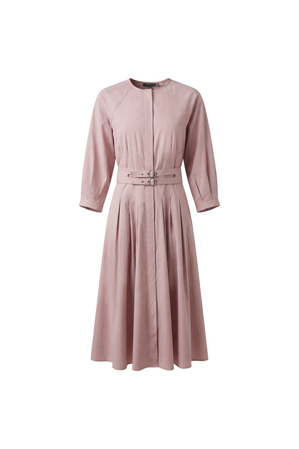 Ladies Midi Double Belt Dress