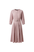 Ladies Midi Double Belt Dress