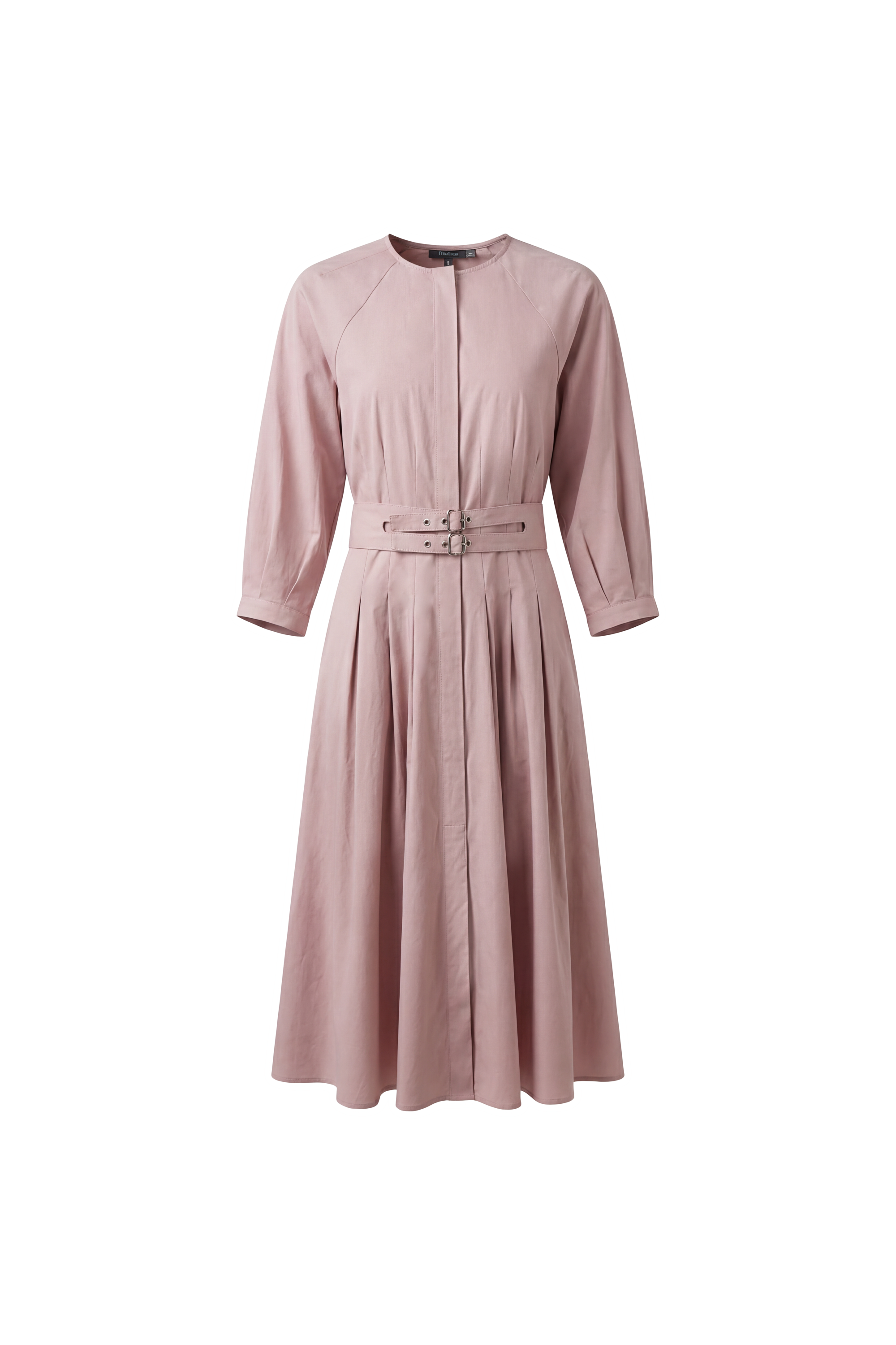 Ladies Midi Double Belt Dress
