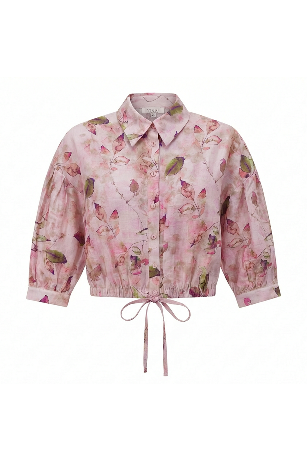 Ladies Linen Printed Blouse