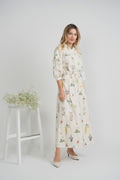 Ladies 2 PC Printed Cotton Maxi Set