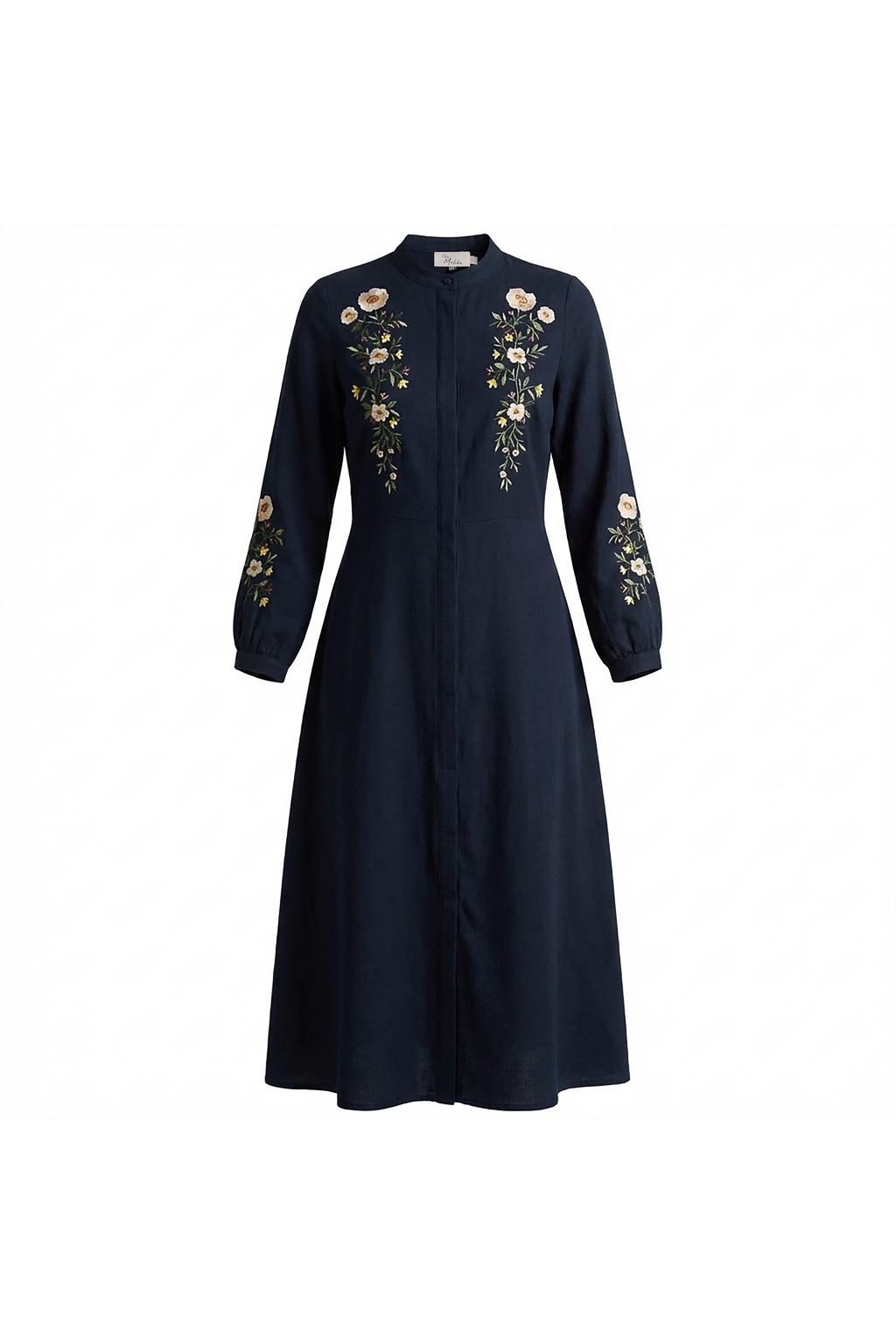 Ladies Embroidered Shirt Dress