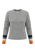Ladies Color Blocked Cuff Tee