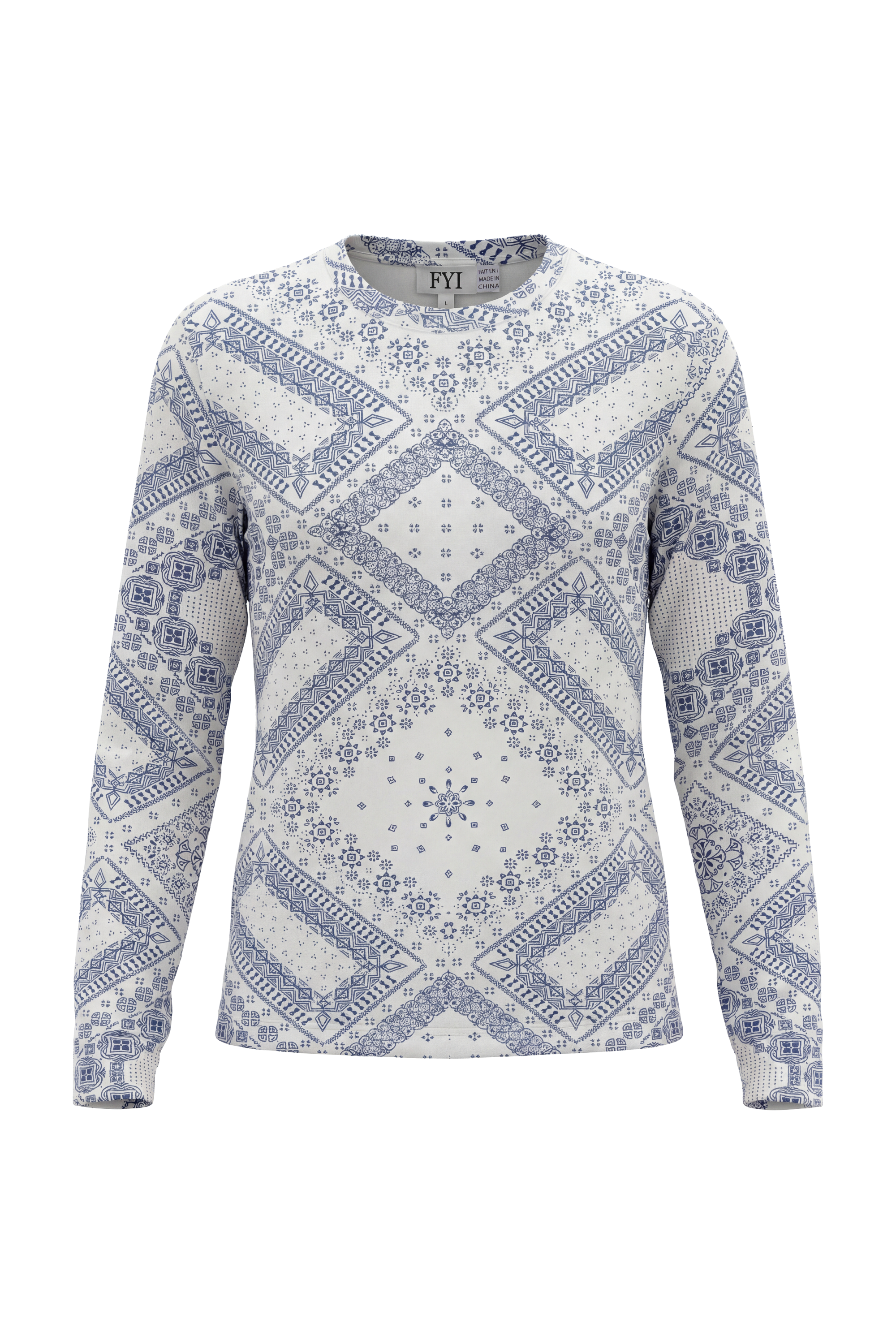Girls Top With Mosaic Tile Print