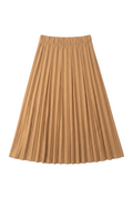 Teen Denim Midi Length Crinkle Pleating Skirt