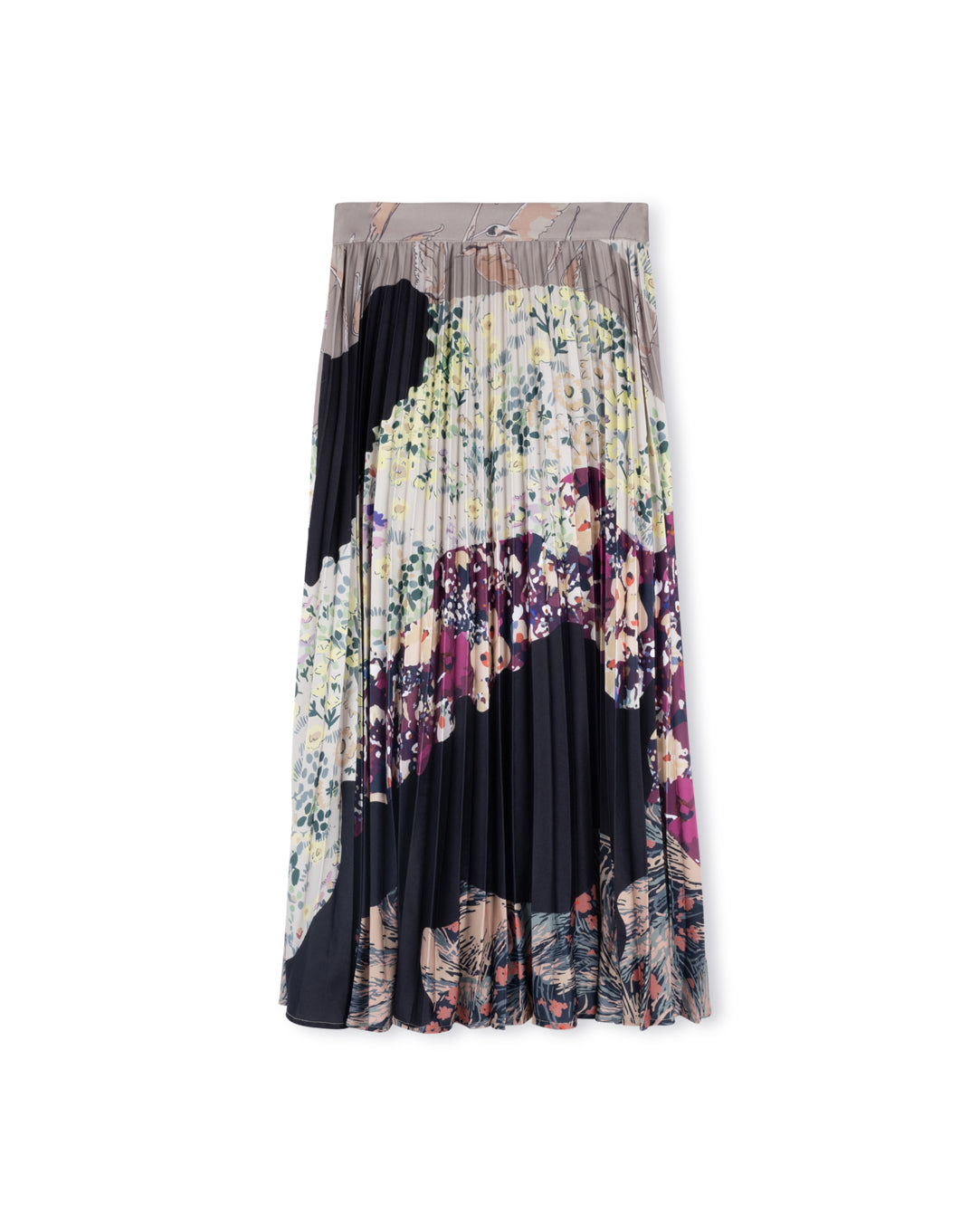 MULTI-PRINTED-PLEATED-MAXI-SKIRT