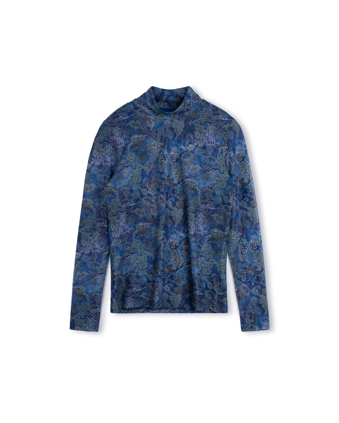 DUPONT-PRINTED-MESH-TURTLENECK