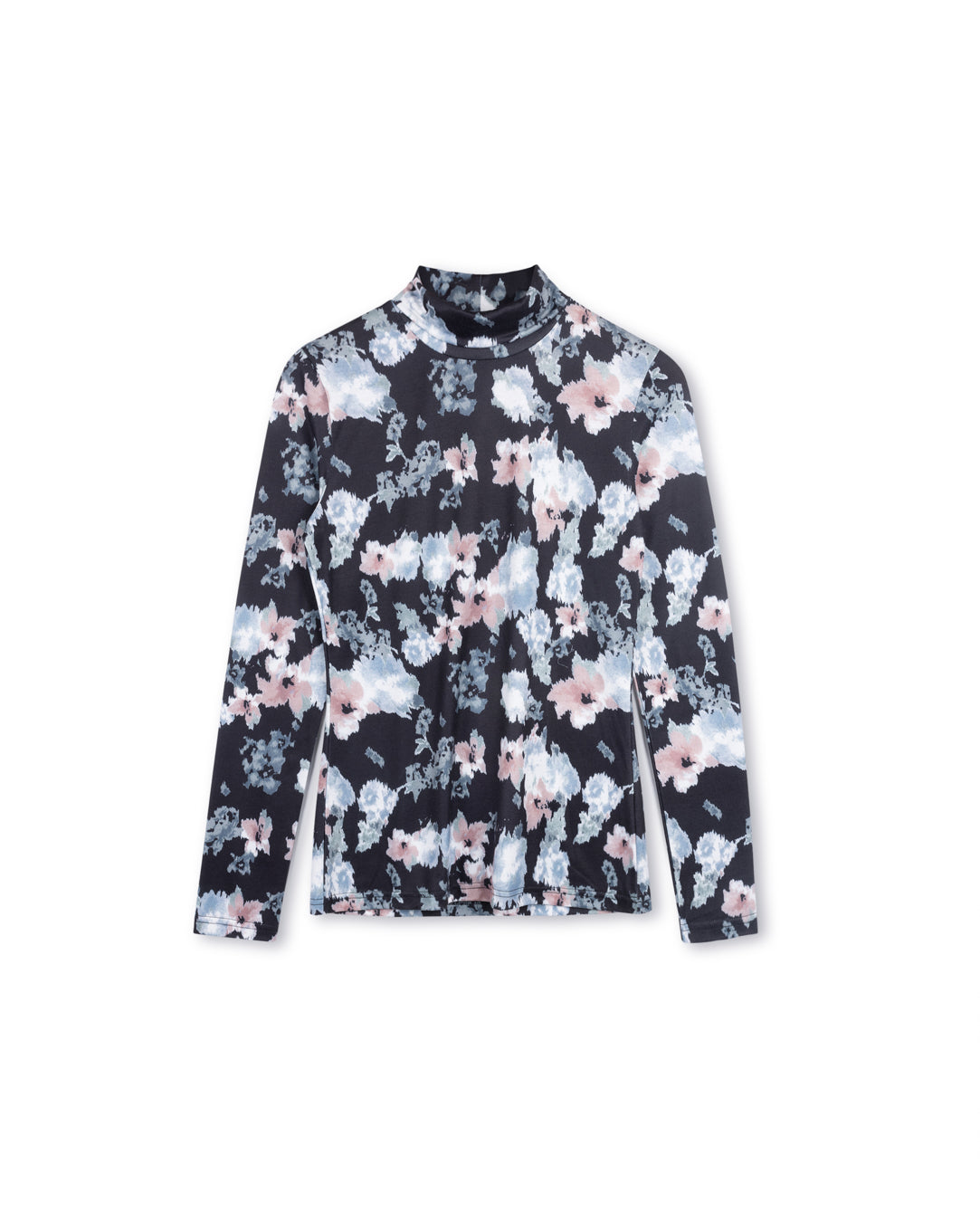 PRINTED-JERSEY-TURTLENECK