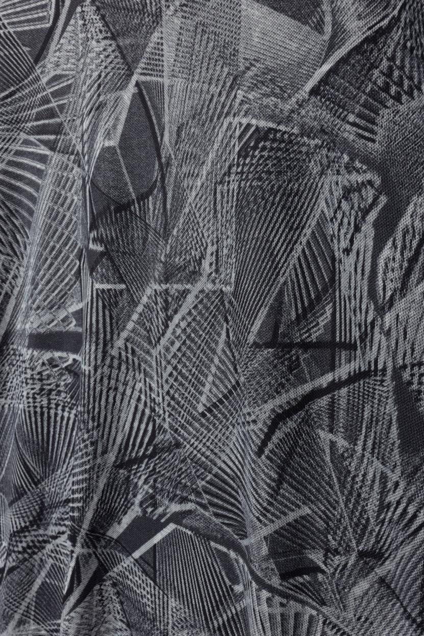 MESH PRINTED TURTLENECK