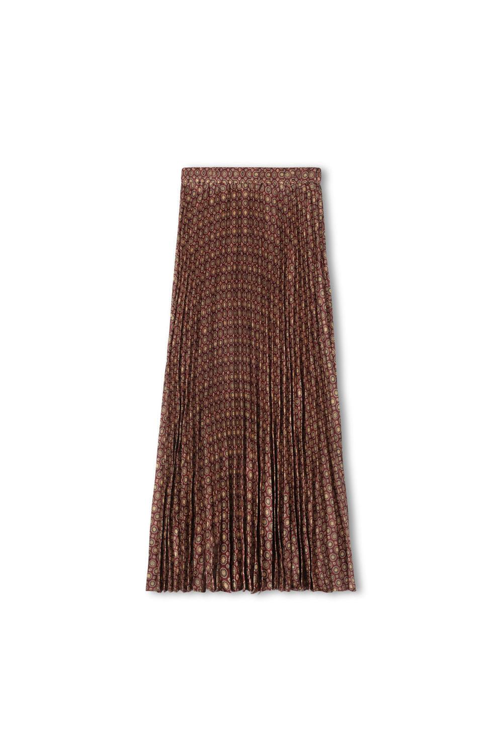 ALDOT PRINTED ACCORDIAN PLEATED SKIRT