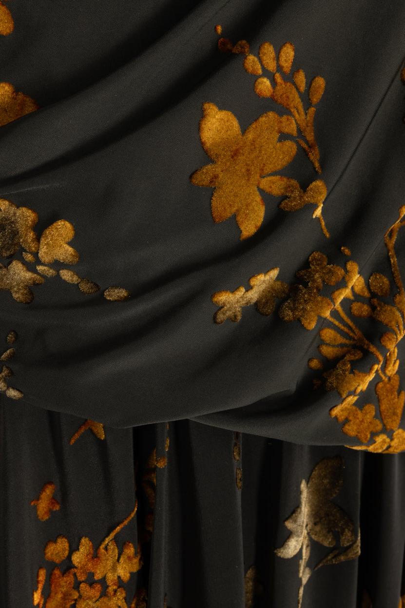 PRINTED MAXI PONTI DRESS