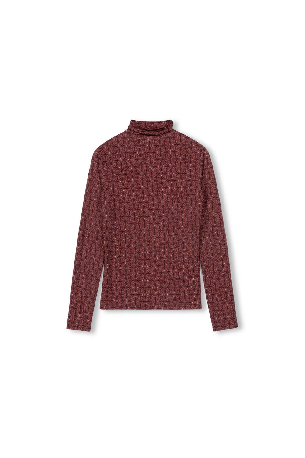 COYLER PRINTED TURTLENECK