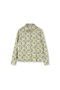 MATCHING GEOMETRIC PRINT BLOUSE