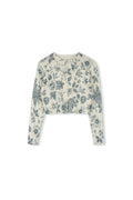 FLORAL THIN KNIT CARDIGAN