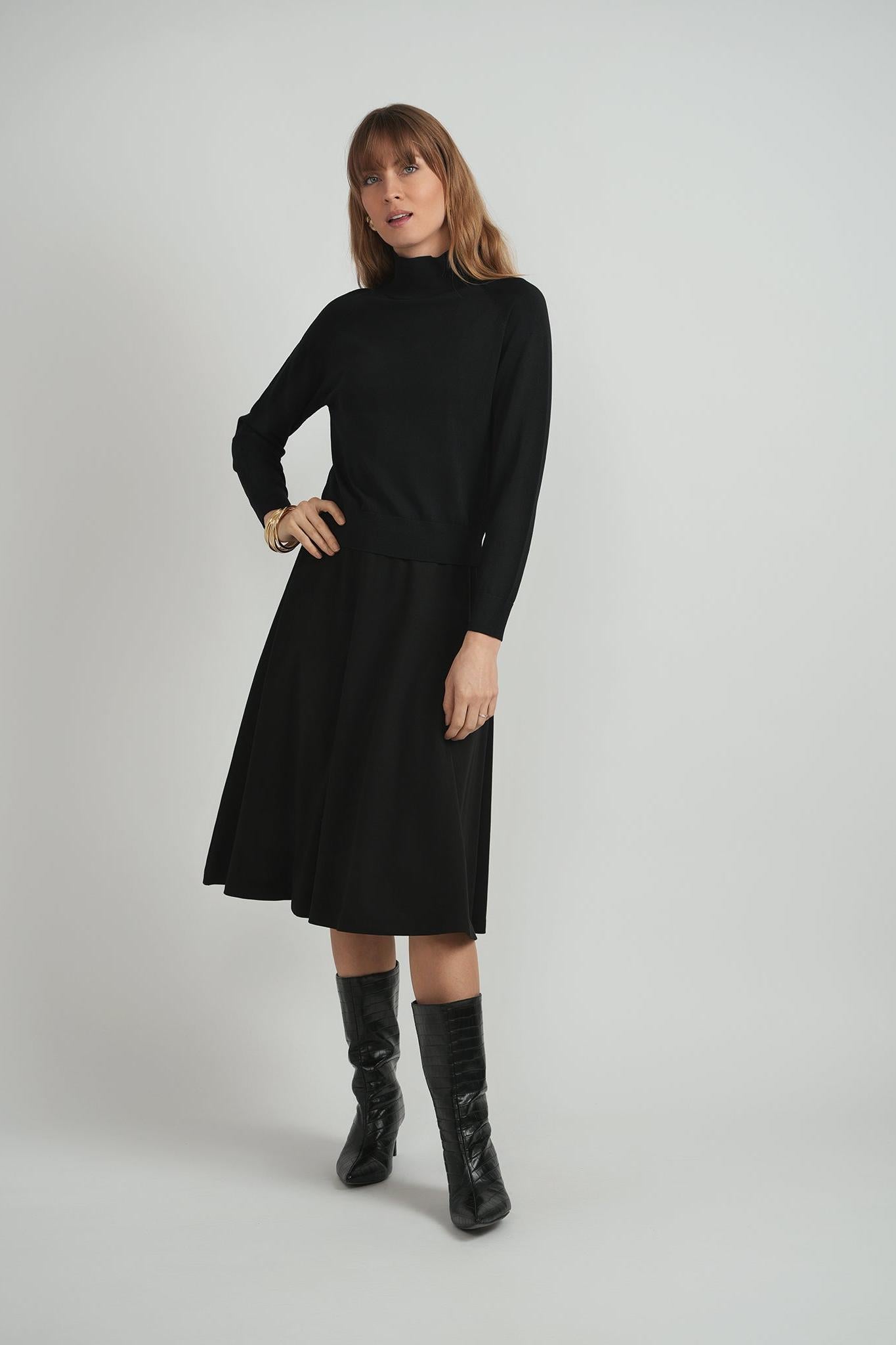 LADIES RAGLAN SLEEVES MOCKNECK SWEATER