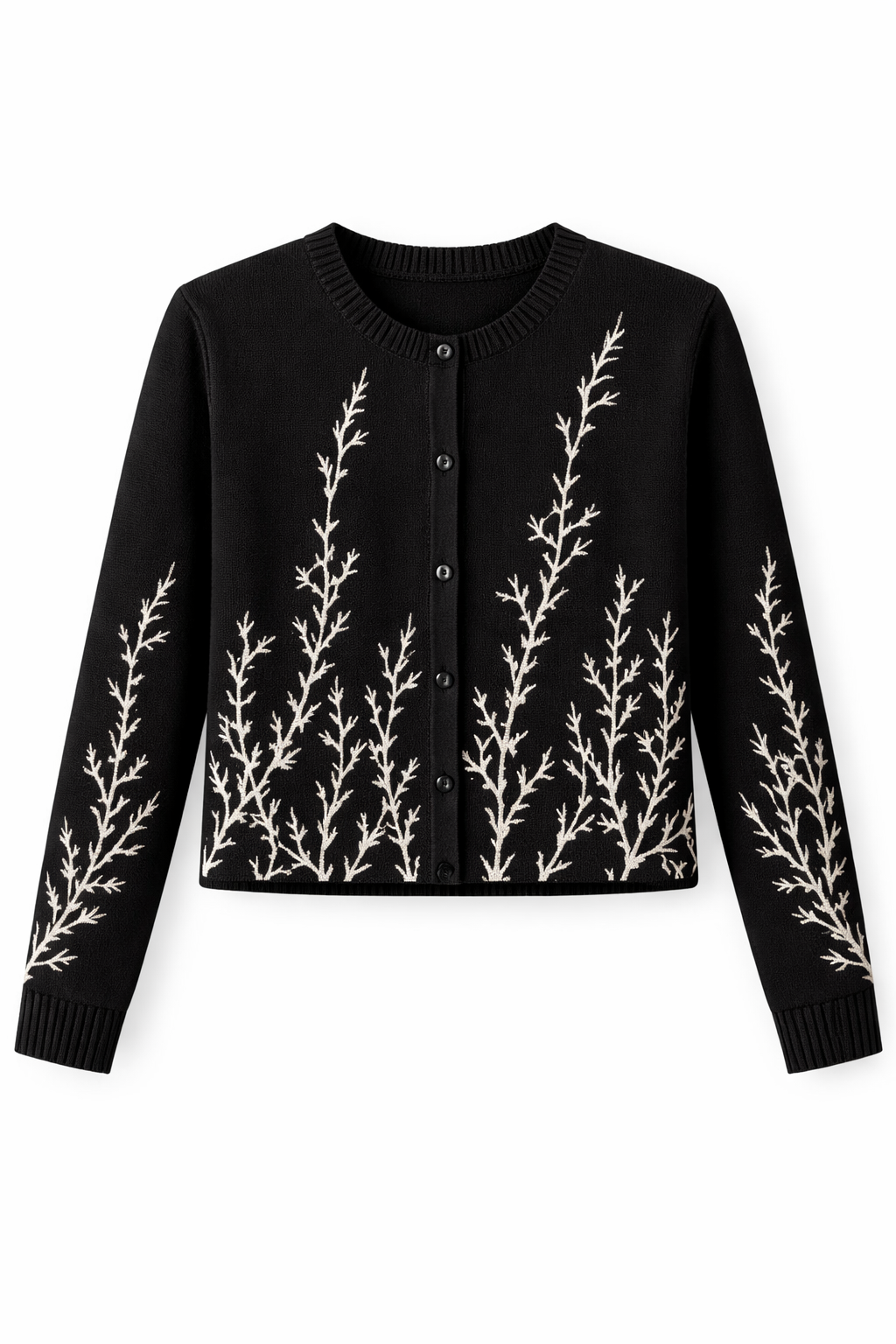 MATCHING PRINTED KNIT CARDIGAN