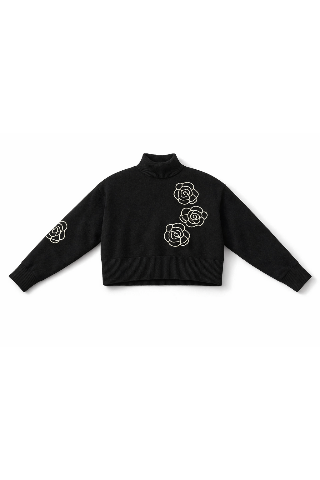CROPPED KNIT TURTLENECK