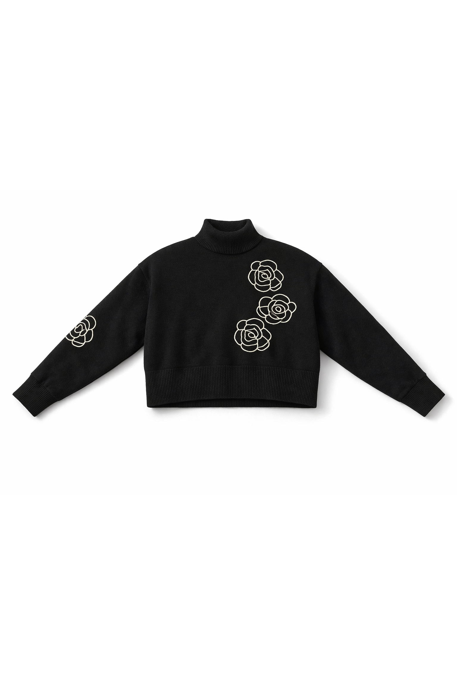 CROPPED KNIT TURTLENECK