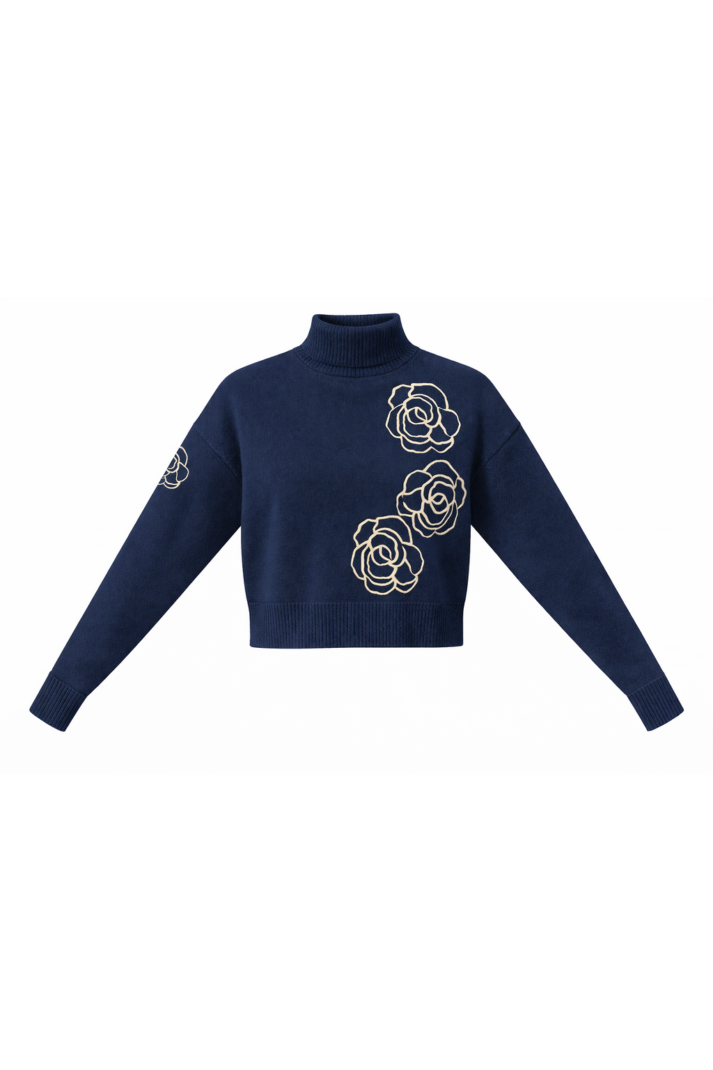 CROPPED KNIT TURTLENECK
