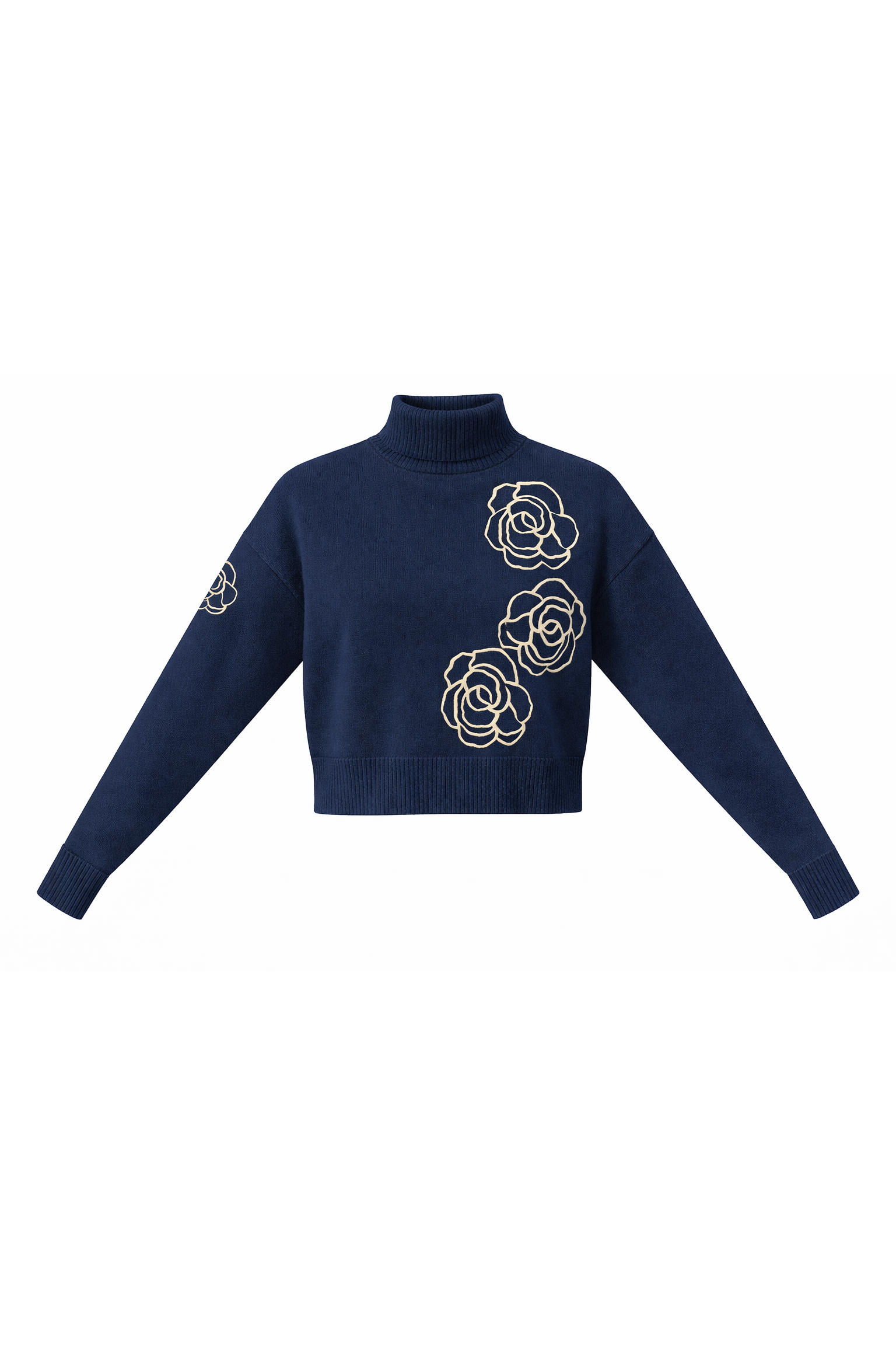 CROPPED KNIT TURTLENECK