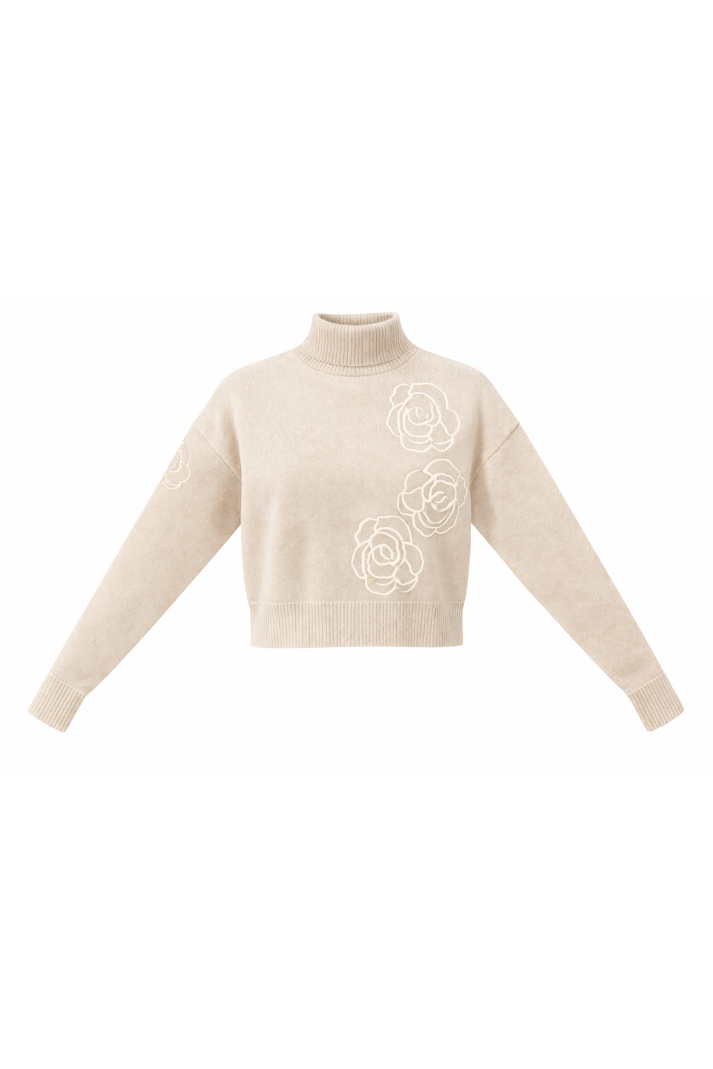 CROPPED KNIT TURTLENECK