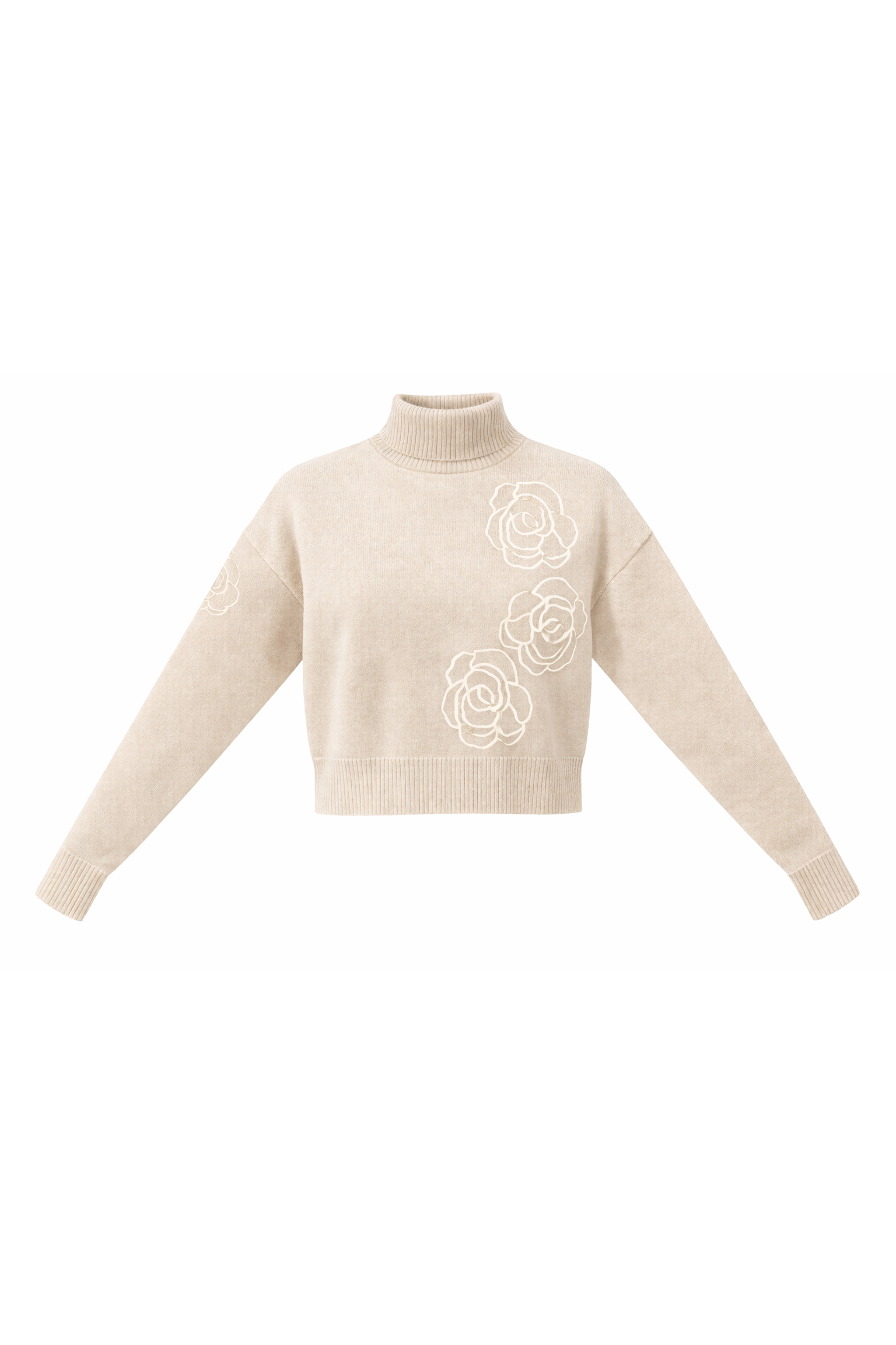 CROPPED KNIT TURTLENECK