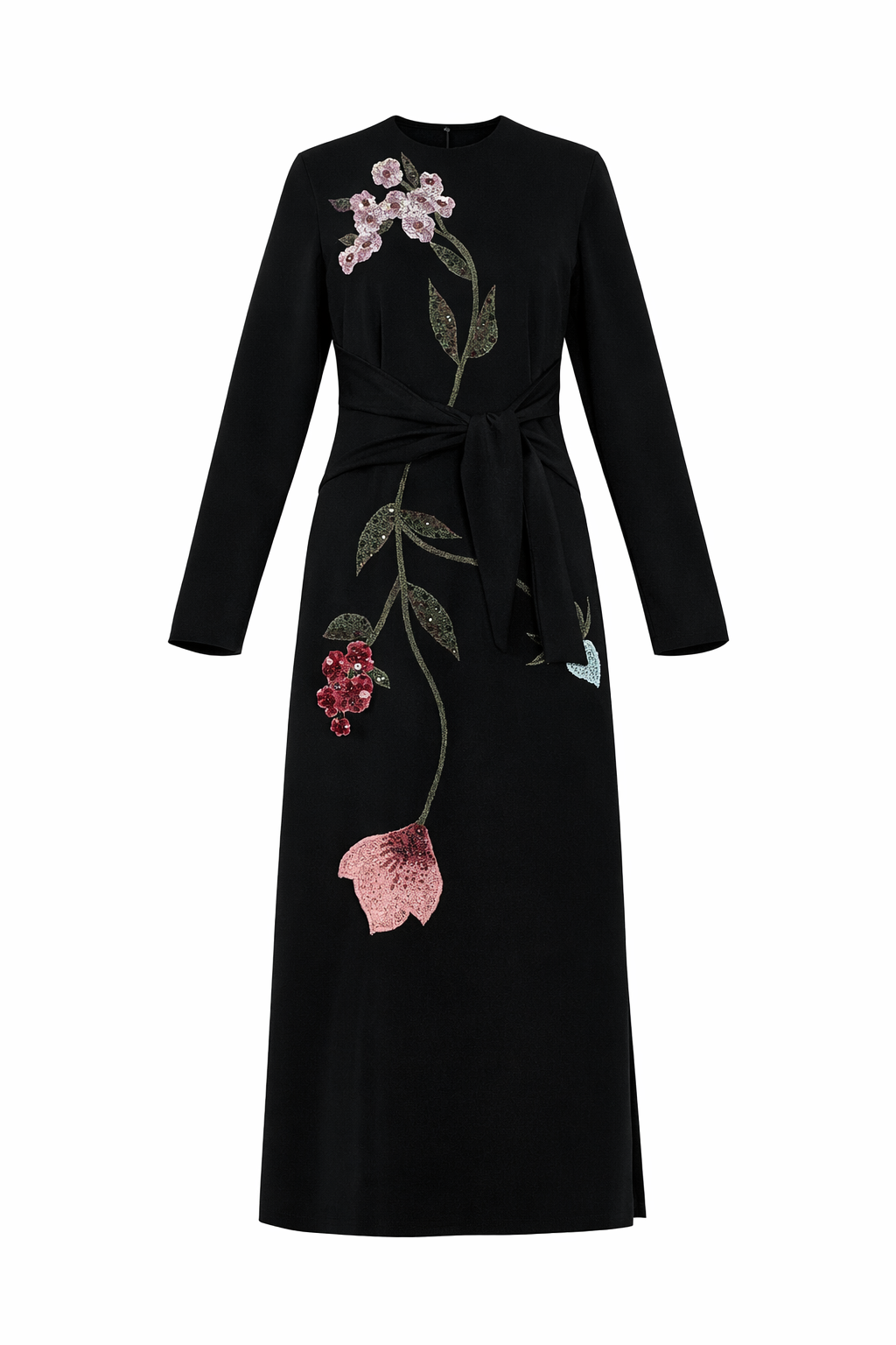 EMBROIDERED MIDI DRESS