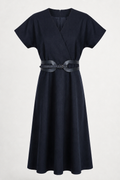 CHECKED WOOL JUMPER DRESS
