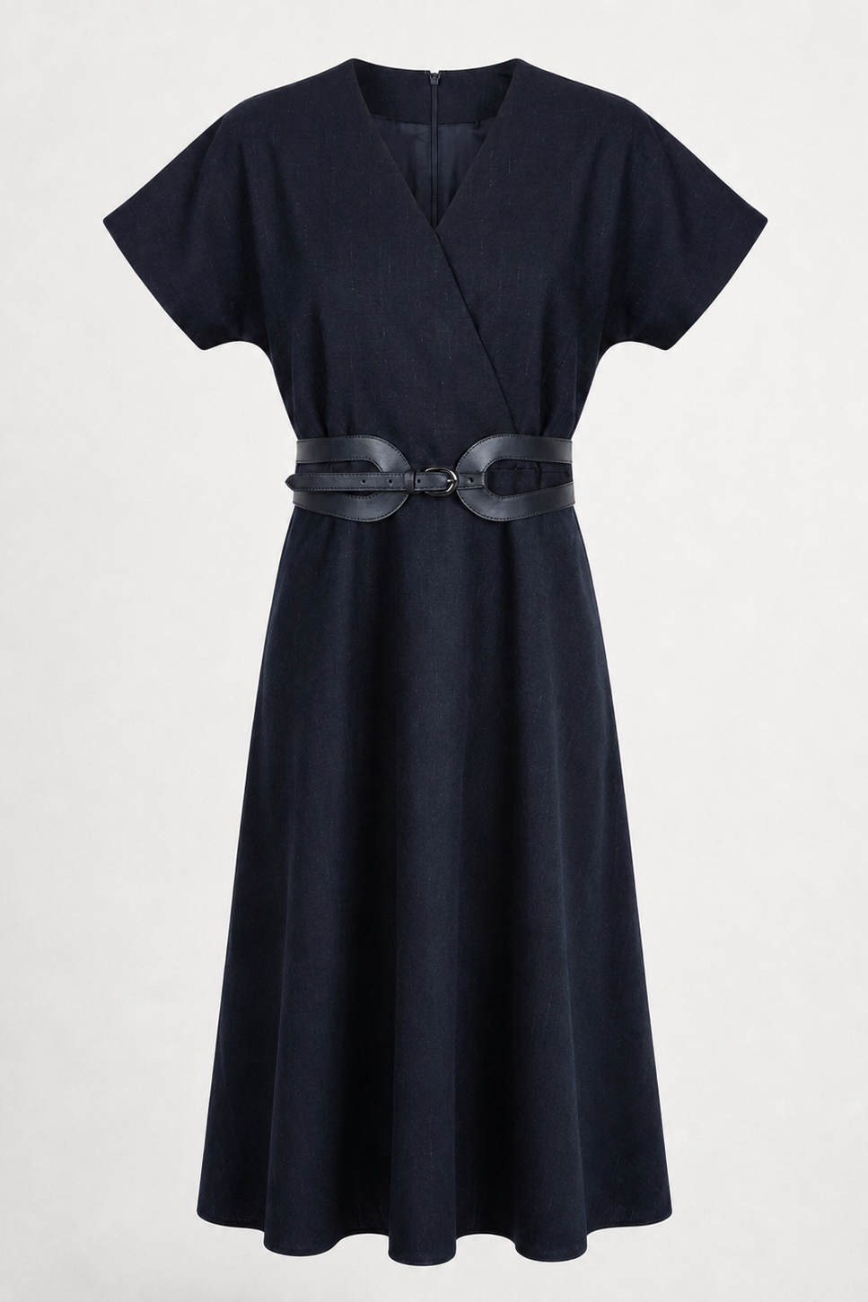 CHECKED WOOL JUMPER DRESS
