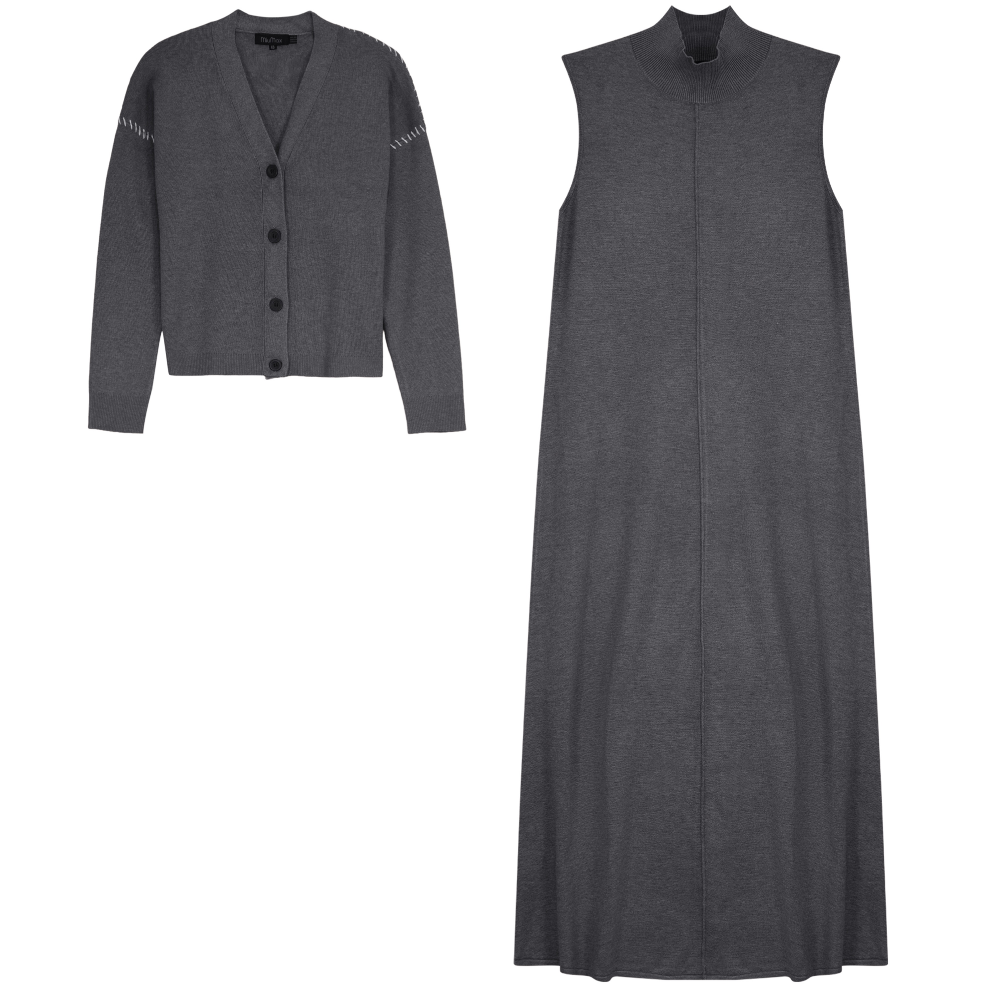 MATCHING KNIT MIDI SET