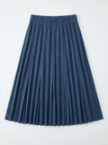 MIDI LENGTH CRINKLE PLEATED SKIRT